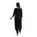 Black Solid Straight Rayon Kurti For Women