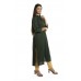 Dark Green Solid Straight Rayon Kurti For Women