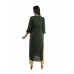 Dark Green Solid Straight Rayon Kurti For Women