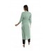 Light Green Solid Straight Rayon Kurti For Women